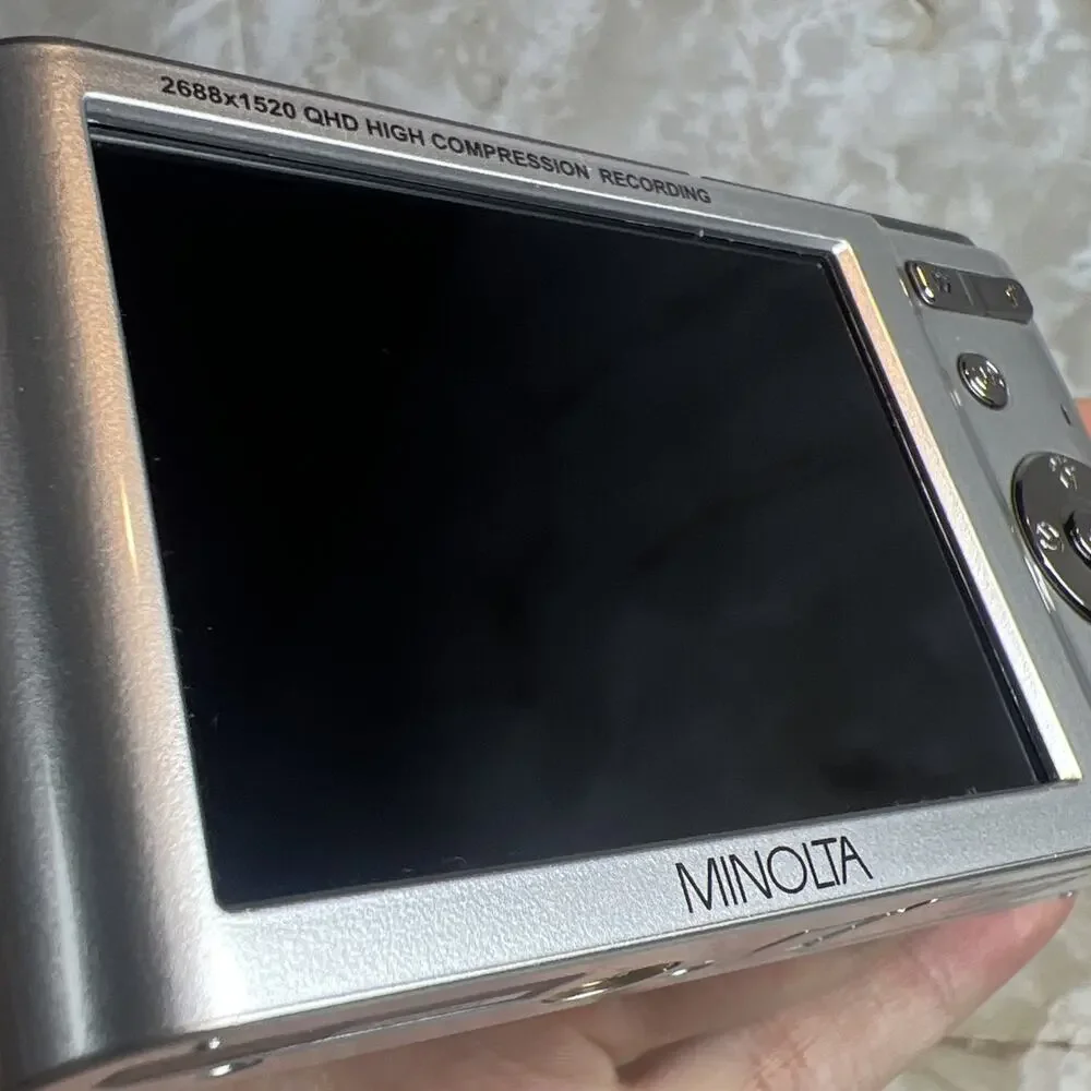 Minolta MND20 44MP Digital Camera 2.7K Ultra HD Video 16X Zoom Tested Working